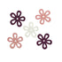 Fabric Glitter Flower Embellishment